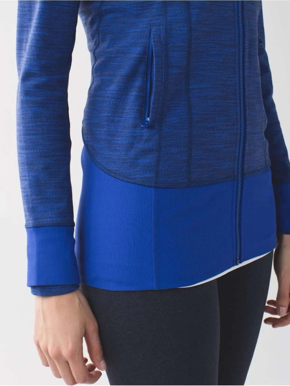 Lululemon Daily Practice Jacket Diamond Jacquard Space Dye Sapphire Blue Naval ✨